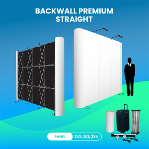 Backdrop Backwall Straight Premium
