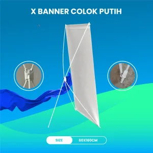 X Banner Colok Putih