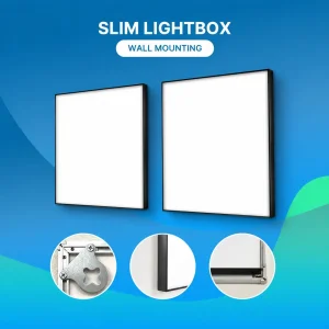 Slim Lightbox Wall Mounting